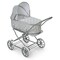 Badger Basket Co. Just Like Mommy 3-In-1 Doll Pram, Carrier, Stroller - Gray, Polka Dots